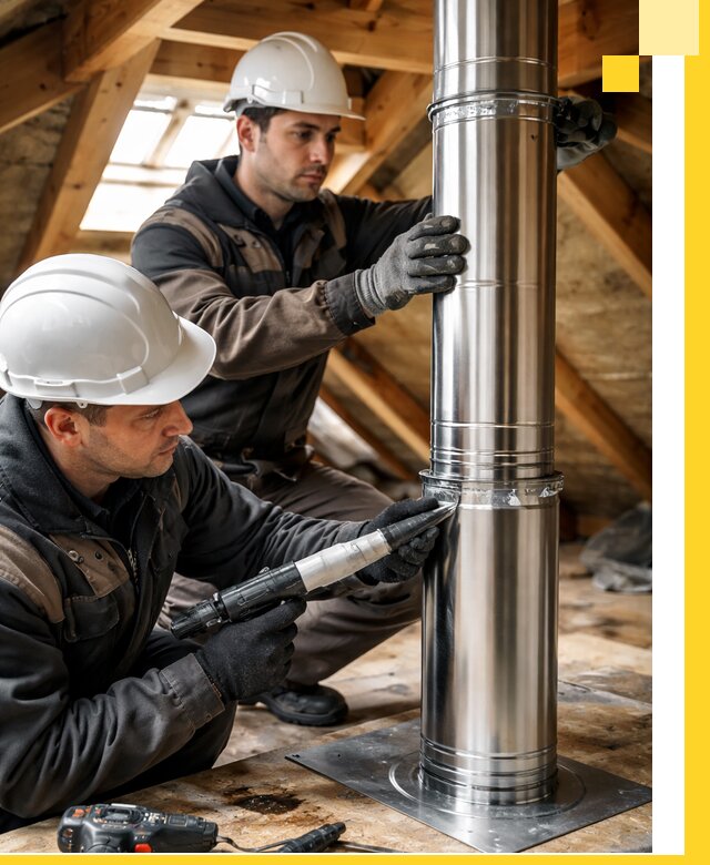 Монтаж дымоходов для каминов в Дивногорске с гарантией качества