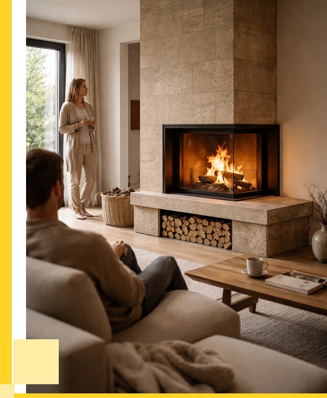 Угловые камины из кирпича установка в Дивногорске от 151650 р. ЭриданДвн