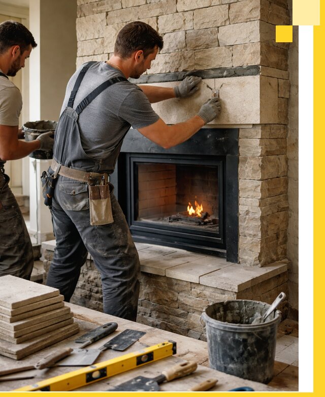 Проектирование и установка открытых каминов в Дивногорске