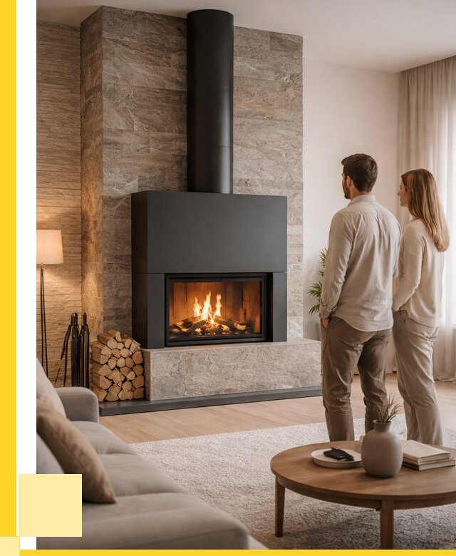 Закрытые камины под ключ в Дивногорске от 121320 р., ЭриданДвн