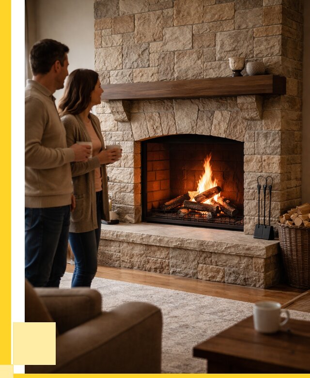 Каменные камины на заказ в Дивногорске от 181980 р. | ЭриданДвн