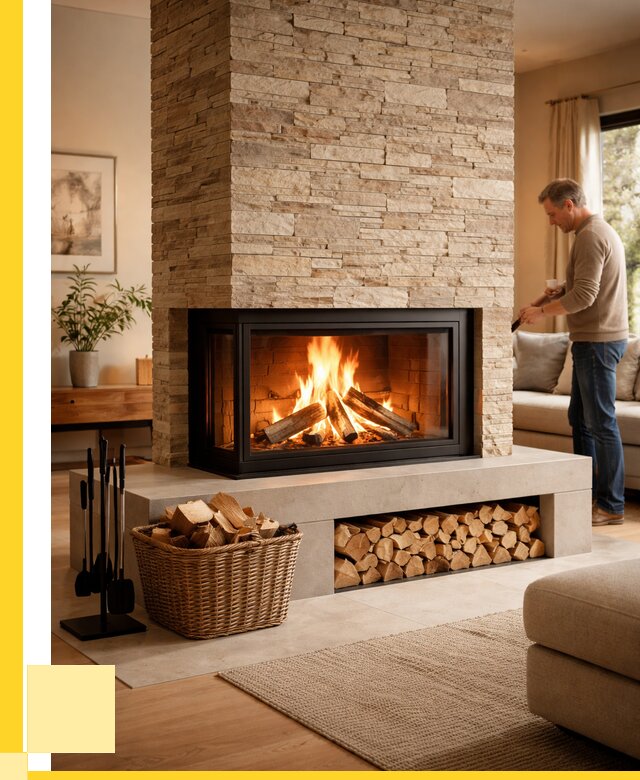 Дровяной камин под ключ в Дивногорске от 202200 р. | ЭриданДвн