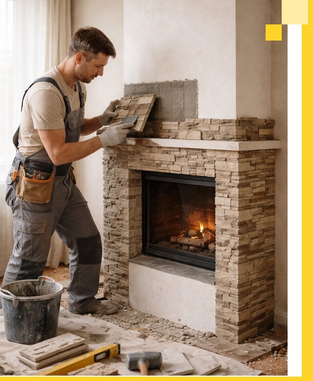 Изготовление и монтаж каминов для дома под ключ в Дивногорске