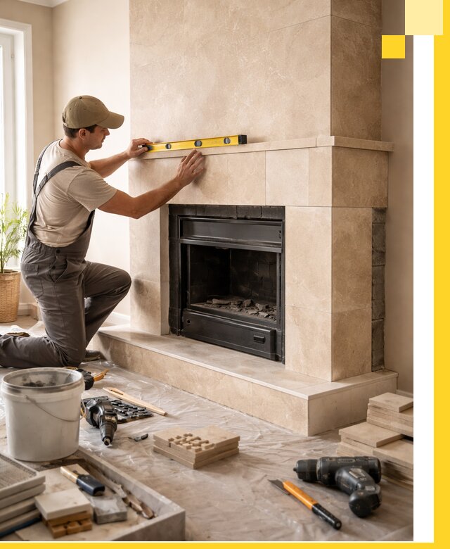 Установка и монтаж каминов в частном доме под ключ в Дивногорске