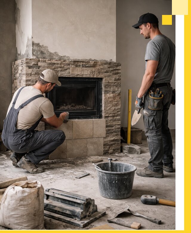 Камины под ключ в Дивногорске: проект, изготовление и монтаж