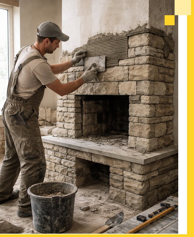 Строительство каминов под ключ в Дивногорске от проектирования до монтажа