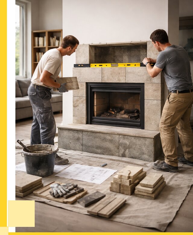 Монтаж каминов и установка в Дивногорске от 45495 р. | ЭриданДвн