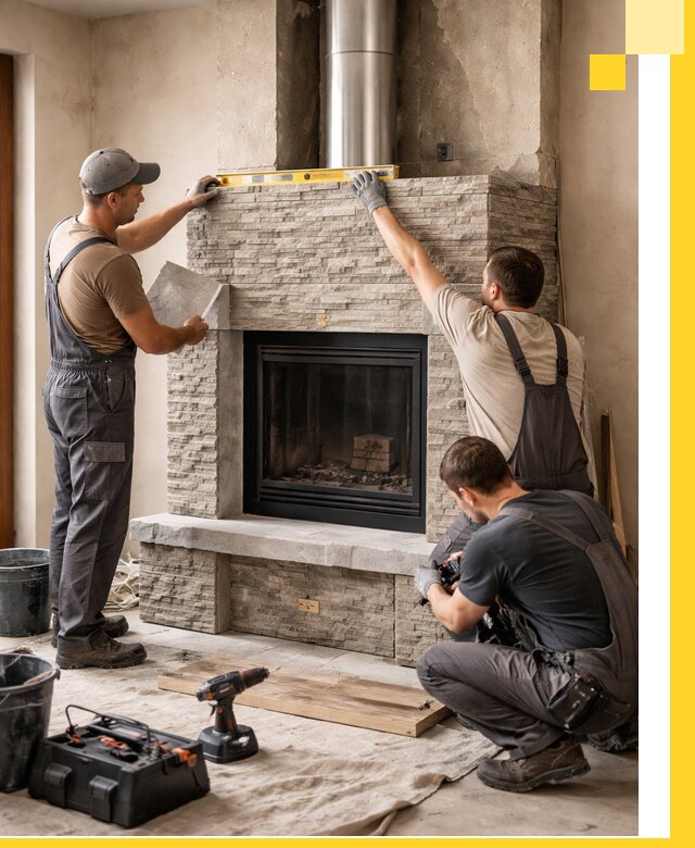 Профессиональный монтаж каминов под ключ в Дивногорске для дома