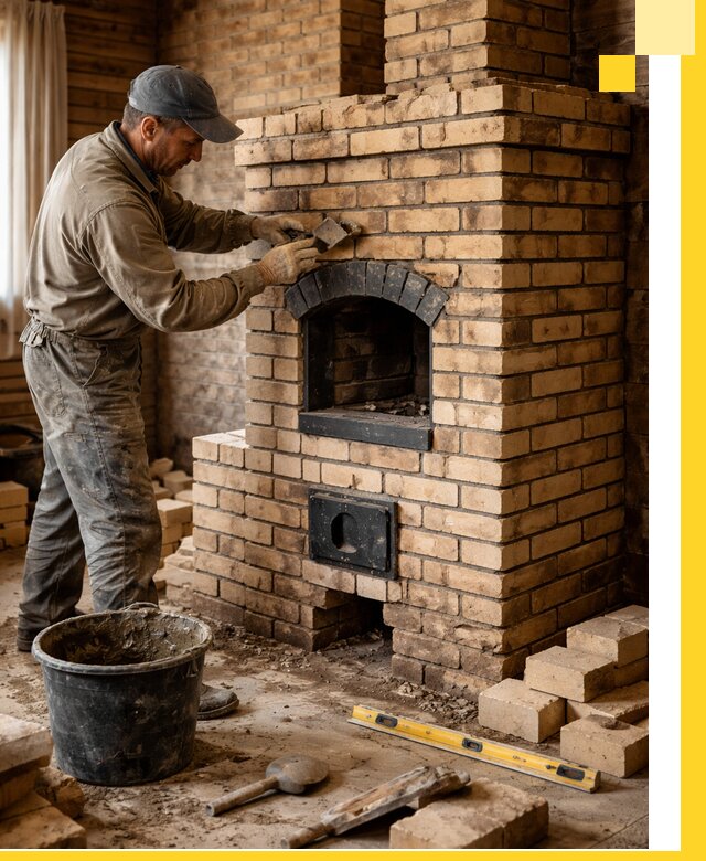 Кирпичные печи под ключ в Дивногорске: проектирование и кладка
