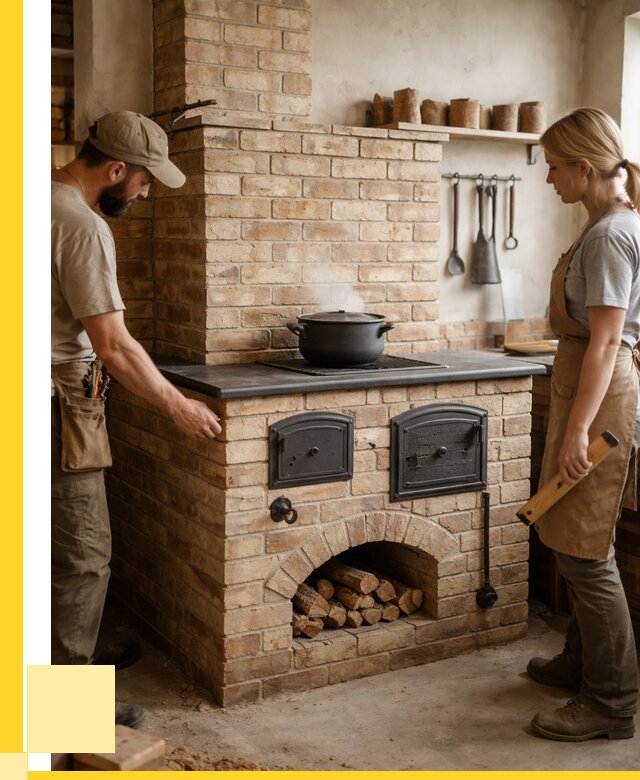 Варочно отопительные печи в Дивногорске от 90990 р. | ЭриданДвн