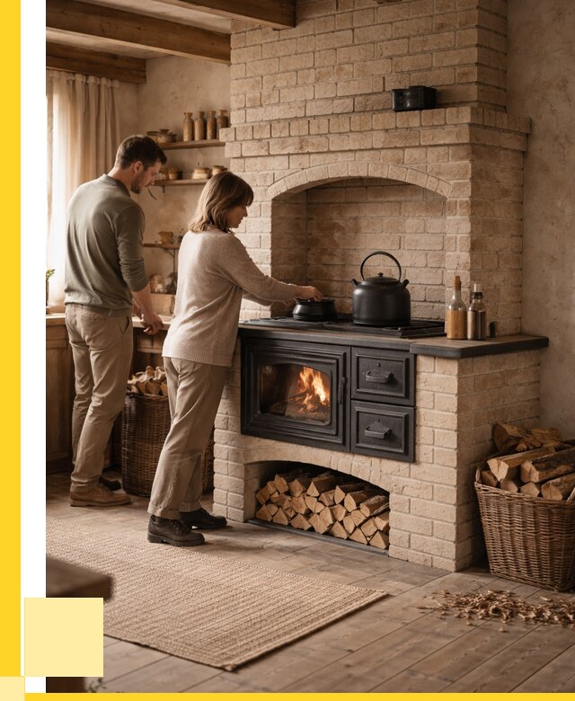 Печи с плитой в Дивногорске от 45495 р. | ЭриданДвн — кирпичная печь