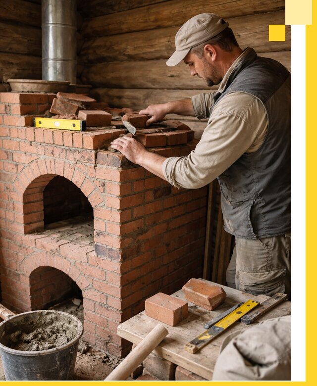 Изготовление и установка русских печей в Дивногорске под ключ