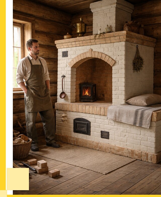 Русские печи с лежанкой под ключ в Дивногорске от 151650 р. ЭриданДвн