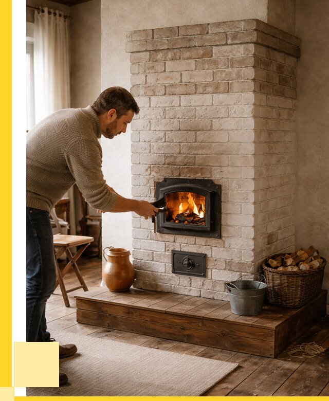 Печь голландка из кирпича в Дивногорске от 85935 р. | ЭриданДвн