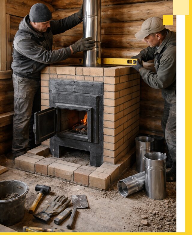 Проектирование, изготовление и установка банных печей в Дивногорске