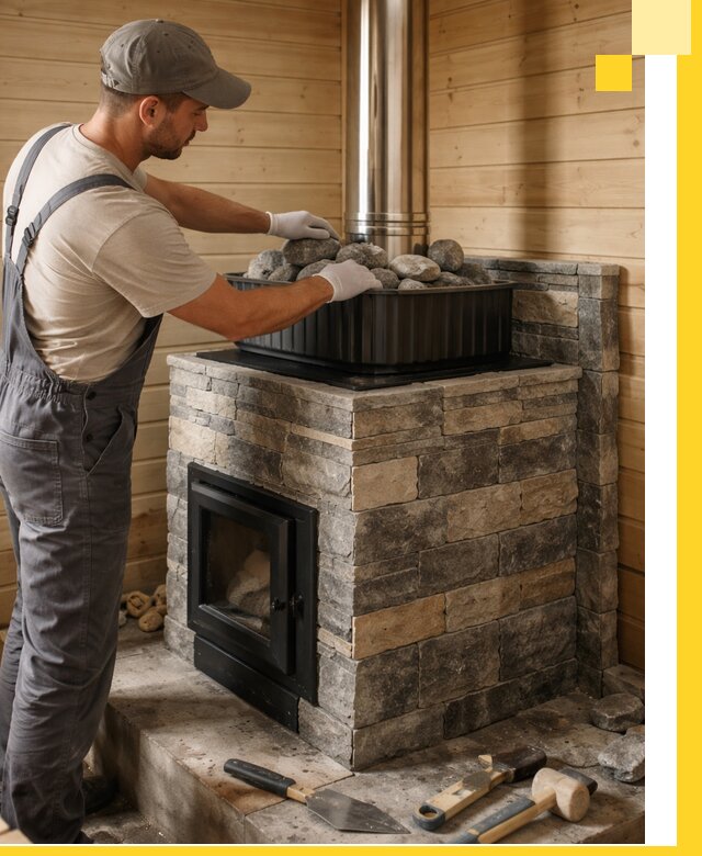 Печи для парной в Дивногорске, производство, монтаж и обслуживание