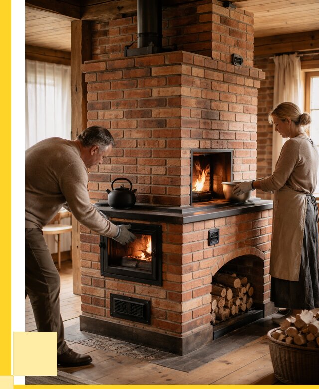 Печи для загородного дома под ключ в Дивногорске от 80880 р. | ЭриданДвн