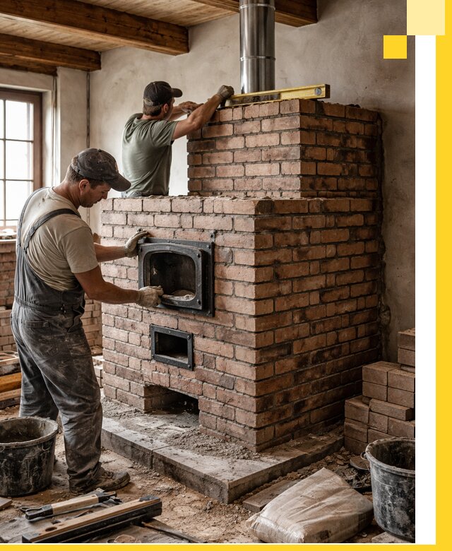 Печи для загородного дома под ключ в Дивногорске — монтаж и сервис