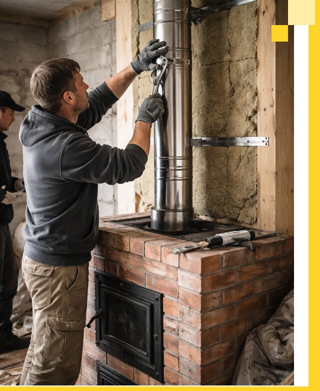 Изготовление и монтаж печей и дымоходов под ключ в Дивногорске