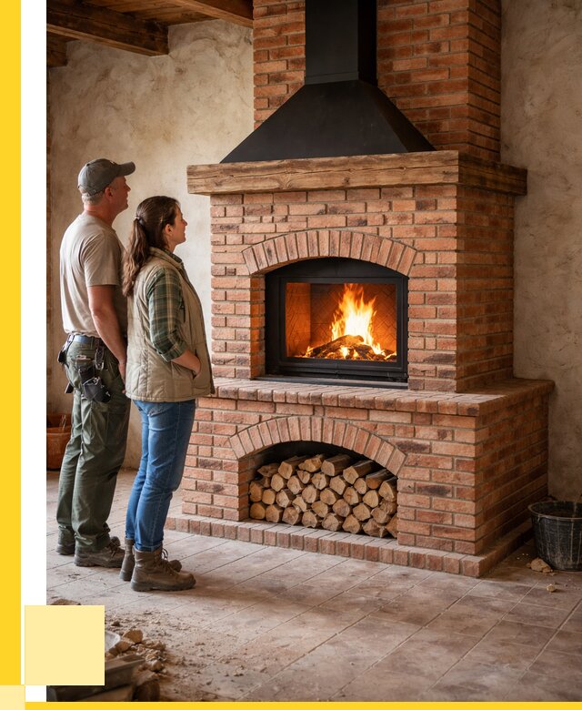 Печи камины из кирпича в Дивногорске от 121320 р. | ЭриданДвн