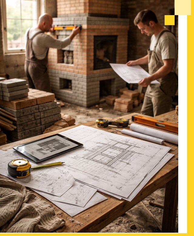 Проекты печей и каминов с индивидуальным дизайном в Дивногорске