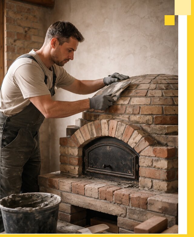 Изготовление и монтаж помпейских печей на заказ в Дивногорске