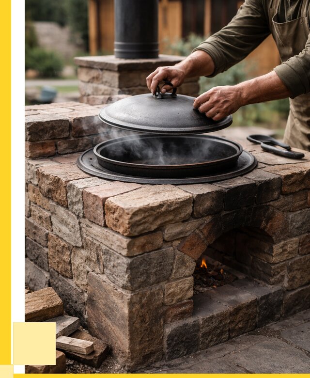 Печи для казана в Дивногорске по цене от 18198 р. | ЭриданДвн