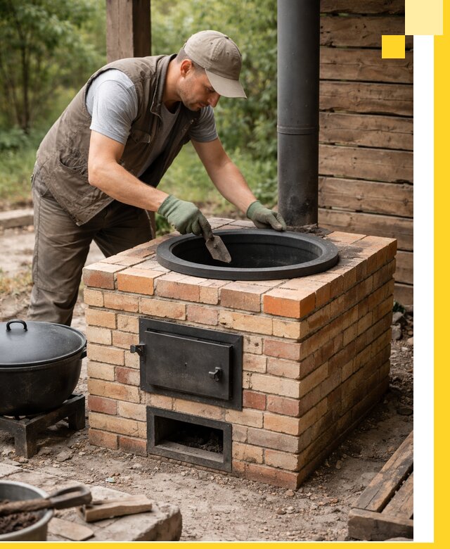 Изготовление и установка печей для казана в Дивногорске под ключ