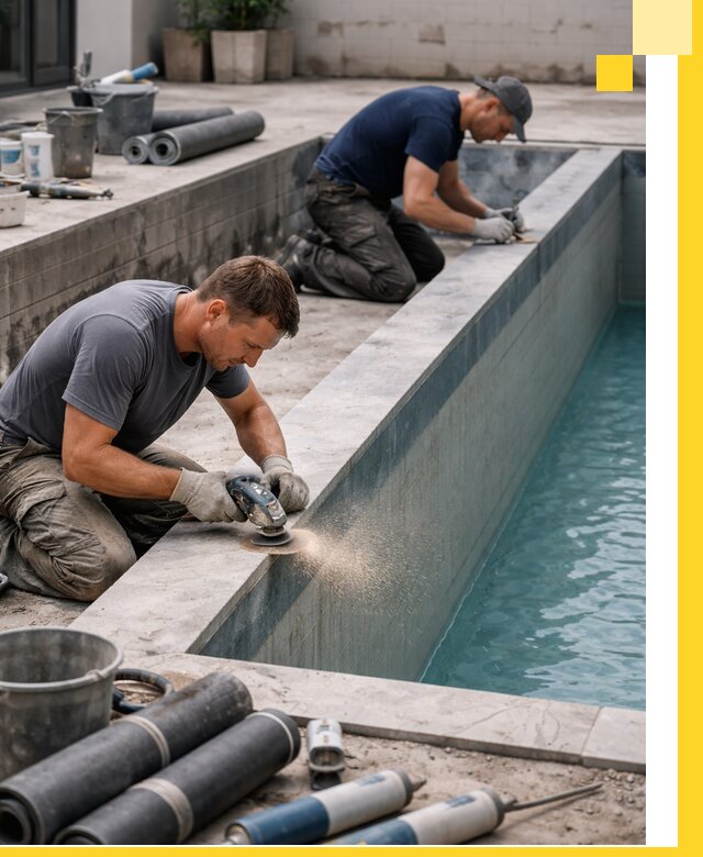 Профессиональный ремонт бассейнов под ключ в Дивногорске