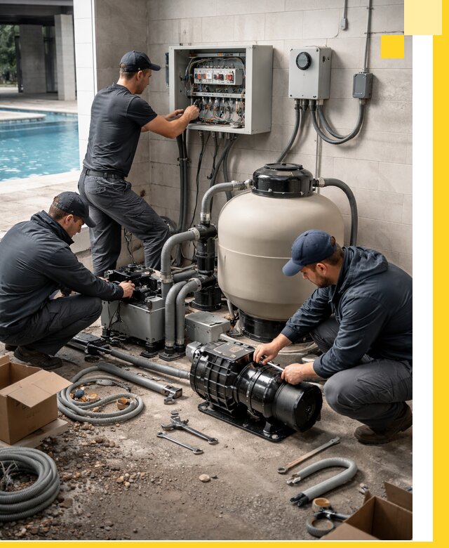 Профессиональный монтаж оборудования для бассейнов в Дивногорске