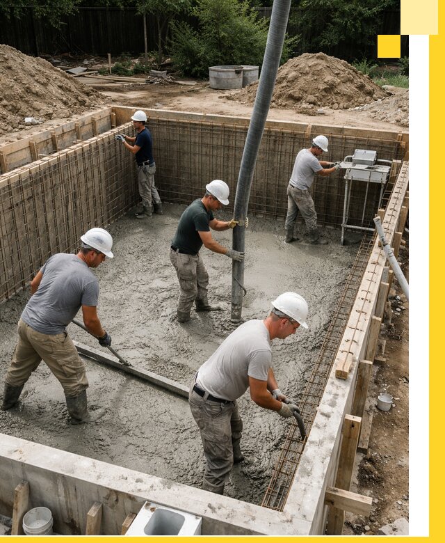 Строительство бетонных бассейнов под ключ в Дивногорске