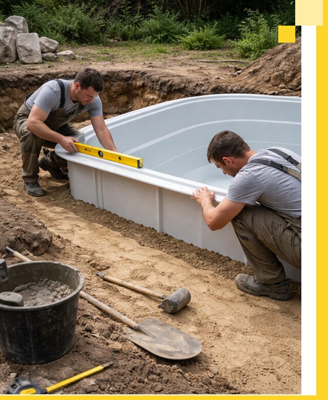 Производство и установка пластиковых бассейнов в Дивногорске под ключ