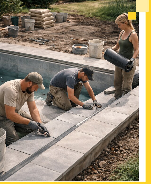 Строительство и монтаж уличных бассейнов под ключ в Дивногорске