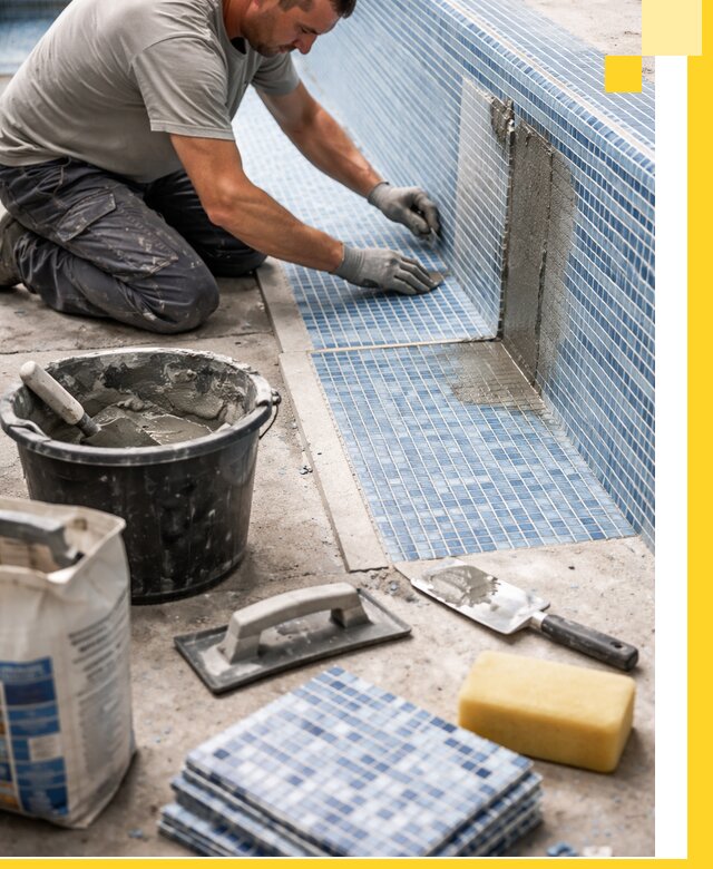 Укладка и ремонт мозаики для бассейнов под ключ в Дивногорске