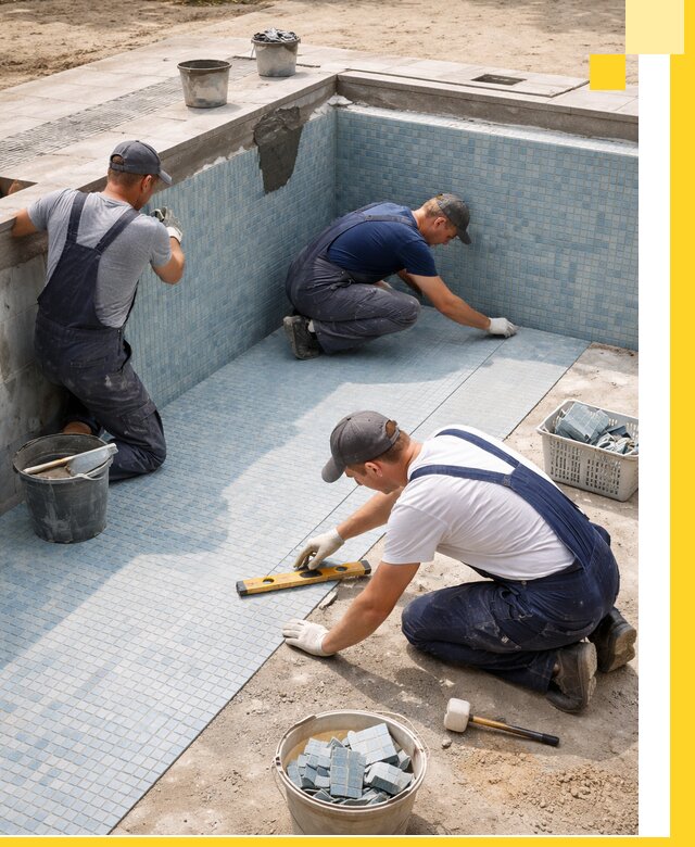 Укладка и установка плитки для бассейнов под ключ в Дивногорске