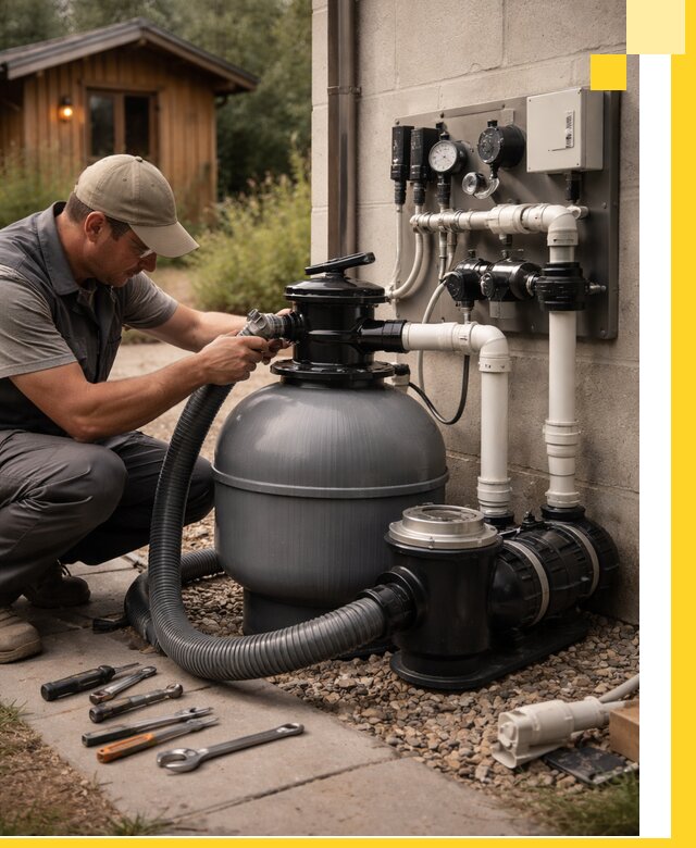 Продажа и монтаж фильтров и насосов для бассейнов в Дивногорске