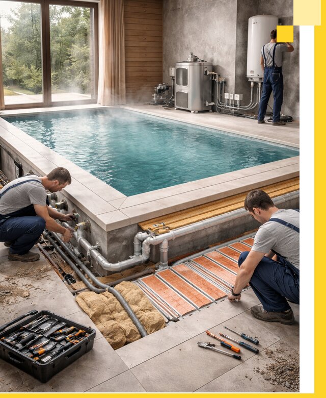 Проектирование и строительство тёплых бассейнов в Дивногорске