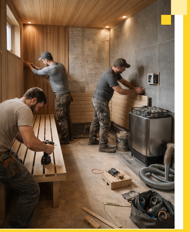 Сауны под ключ в Дивногорске, проектирование, строительство, отделка