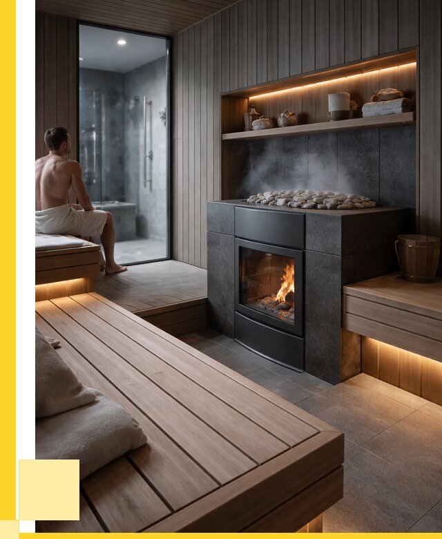 Проект сауны в частном доме в Дивногорске от 35385 р. | ЭриданДвн