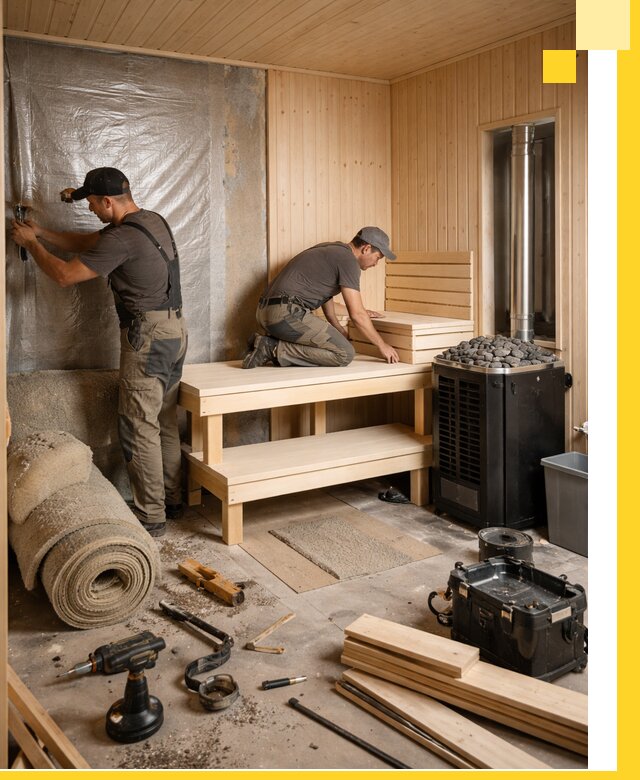 Проекты саун под ключ в Дивногорске дизайн и строительство