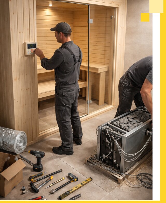 Поставка, установка и монтаж электрических саун в Дивногорске