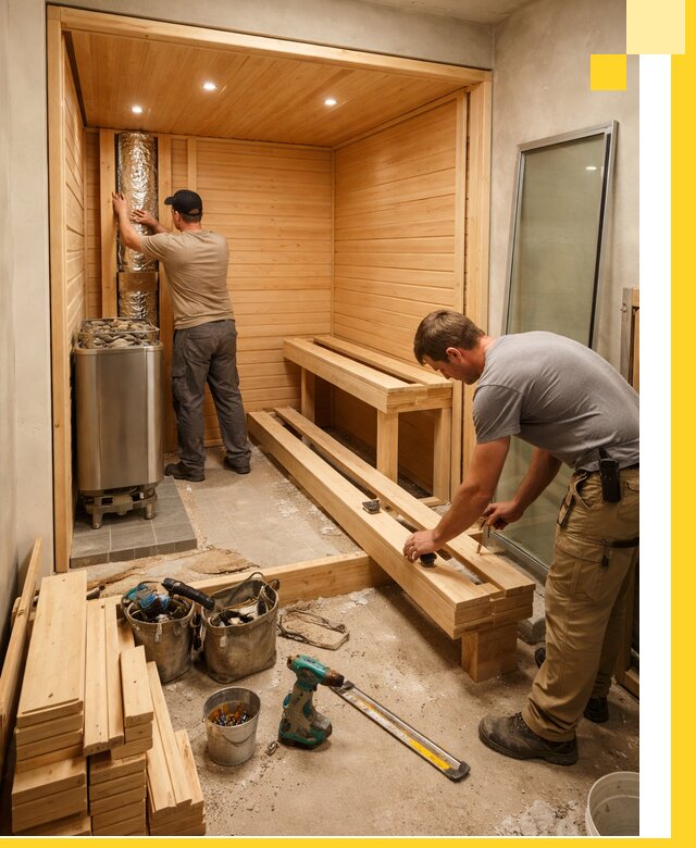 Проектирование и установка домашних саун под ключ в Дивногорске