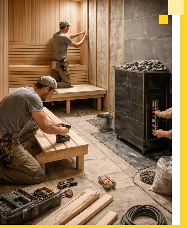 Дизайн и строительство интерьерных саун под ключ в Дивногорске