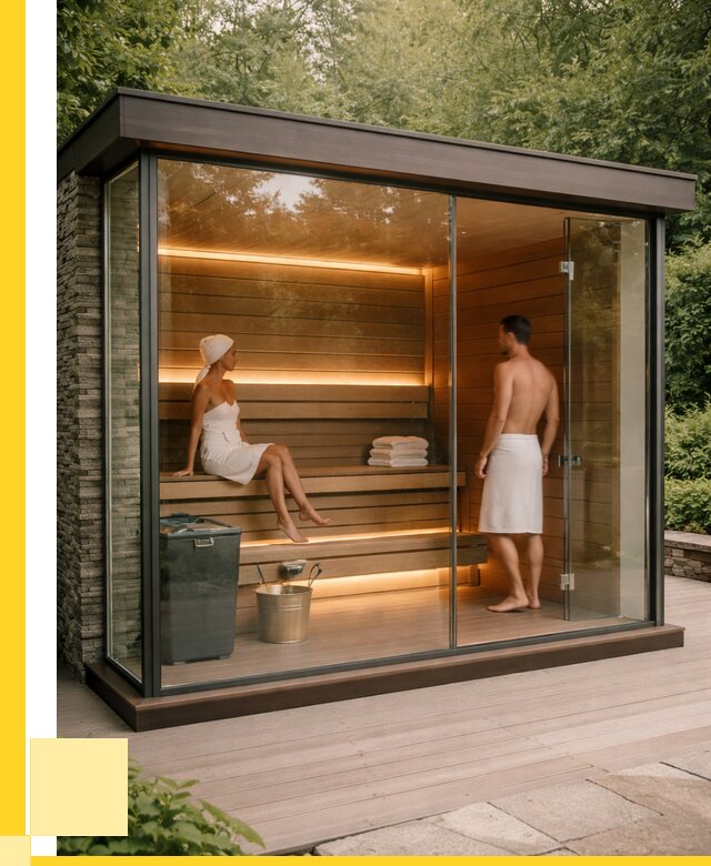 Сауна стеклянная и двери для сауны в Дивногорске от 252750 р. | ЭриданДвн