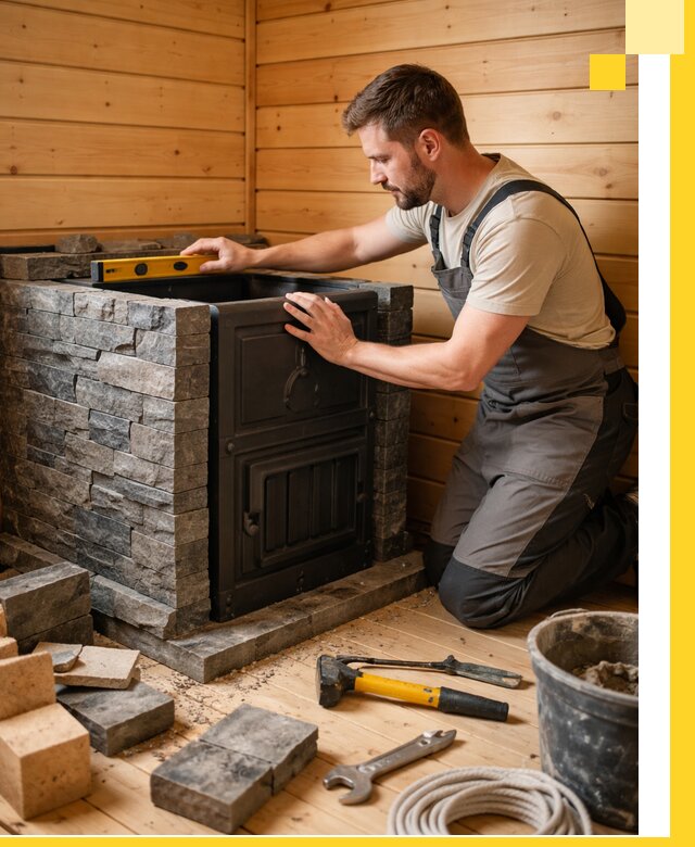 Производство и установка печей для саун под ключ в Дивногорске