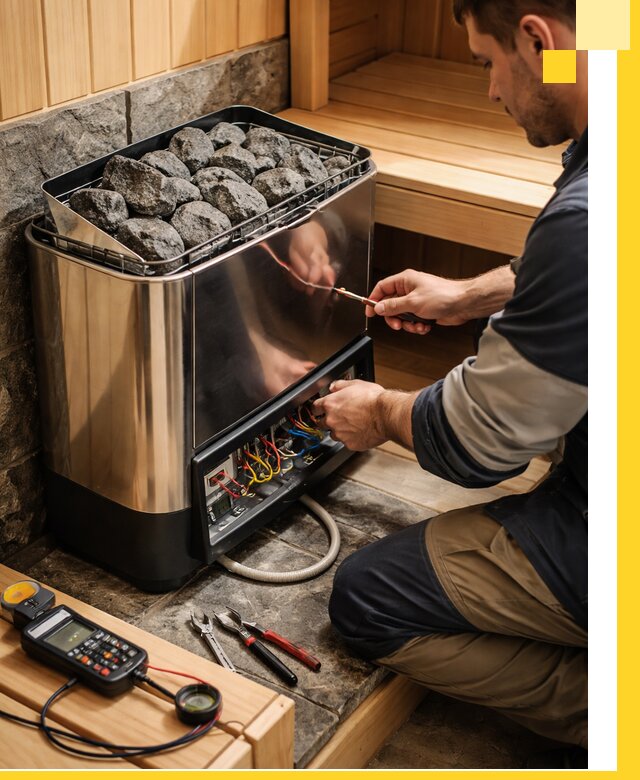 Продажа и установка электрокаменок для саун в Дивногорске