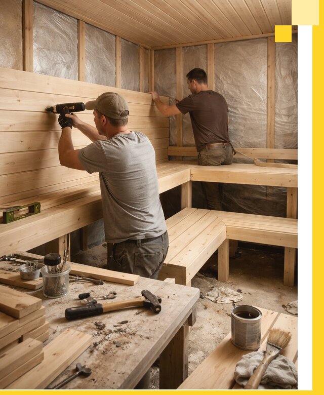 Профессиональная отделка бань и саун под ключ в Дивногорске