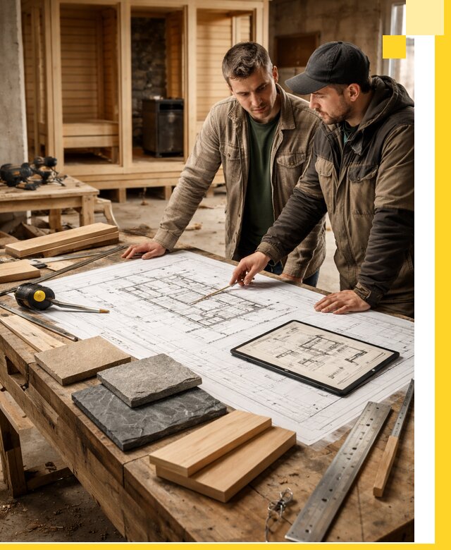 Проекты бань под ключ и планы строительства в Дивногорске