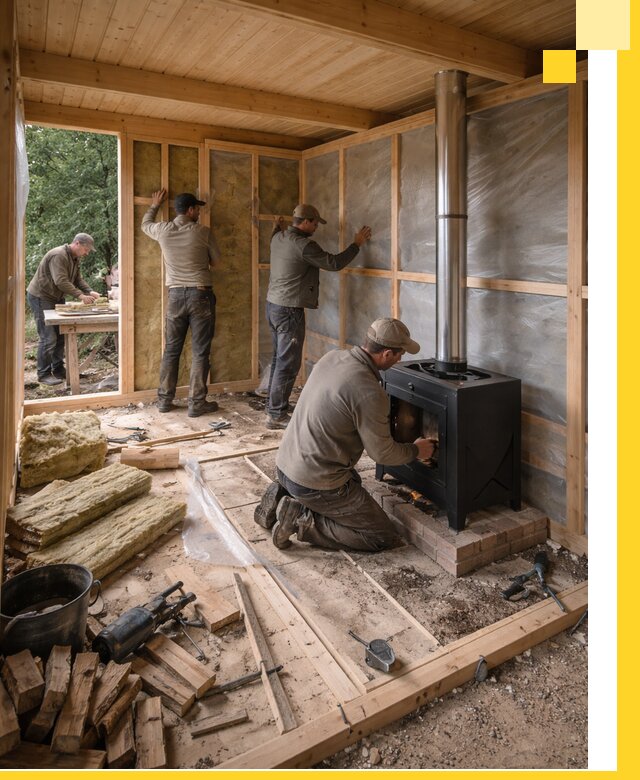 Профессиональный монтаж бань под ключ в Дивногорске для дома