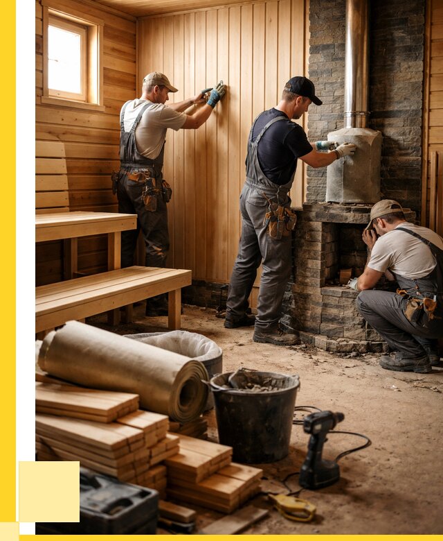 Ремонт бань под ключ в Дивногорске от 45495 р. | ЭриданДвн